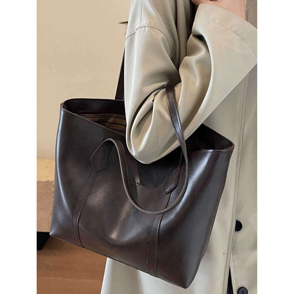 highquality large capacity for women 2025 new simple commuter shoulder early morning bestselling tote bag