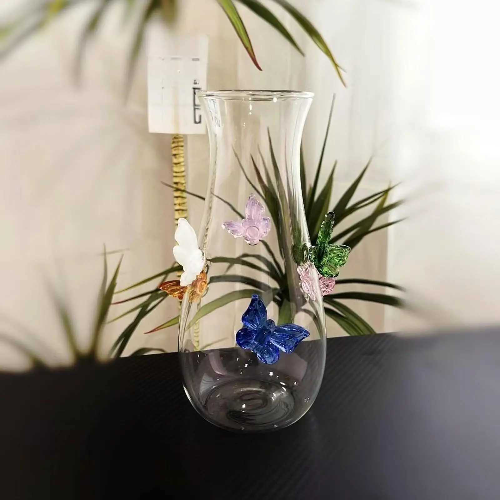 3D Vase Jar Handcraft He Decor Bottle Vase Borosilicate For Gift Party Living Ro Tabletop Countert Y251201