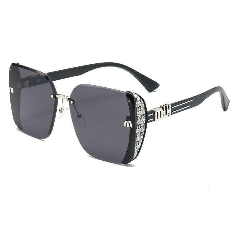 fashionable cut edge sunglasses with half frame highquality trendy and simple glasses anti blue light sunglasses that can be worn while driving