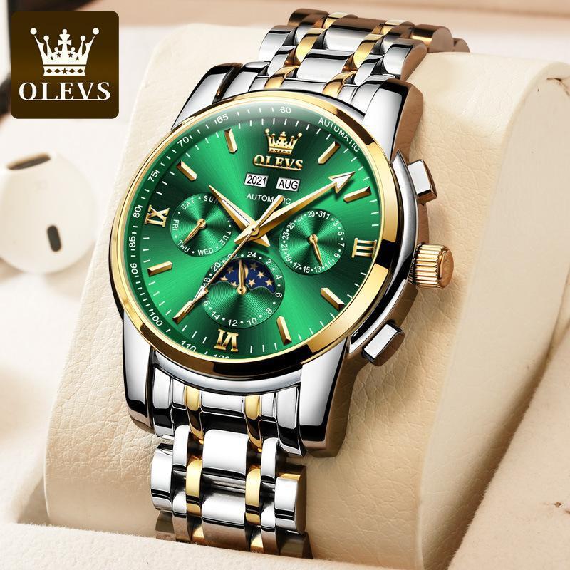 OLEVS Designer Outdoor Watch Dropshipping Tourbillon Automatic Mechanical Watch Multi-functional Waterproof Men's Watch Luxury Gift Free Shipping