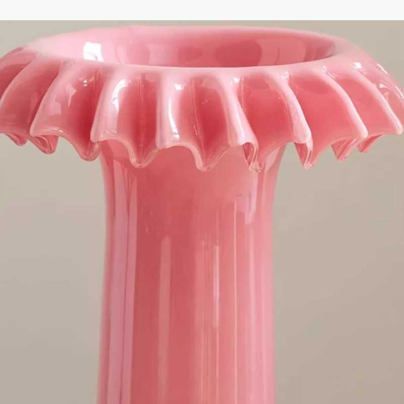 Leaf Vase Decorative Vase Art Flower Vessels Living Ro Flower Arrangement Dried Flower Vases Ornament Y251201