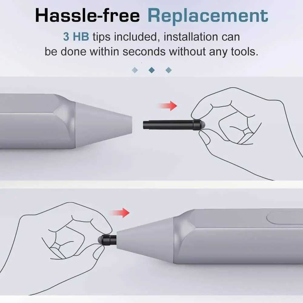 for Surface Pen Tips Replacement HB Refill Durable Pen Nib with High Sensitivity for Surface Pro 4/5/6/7 3PCS C251201