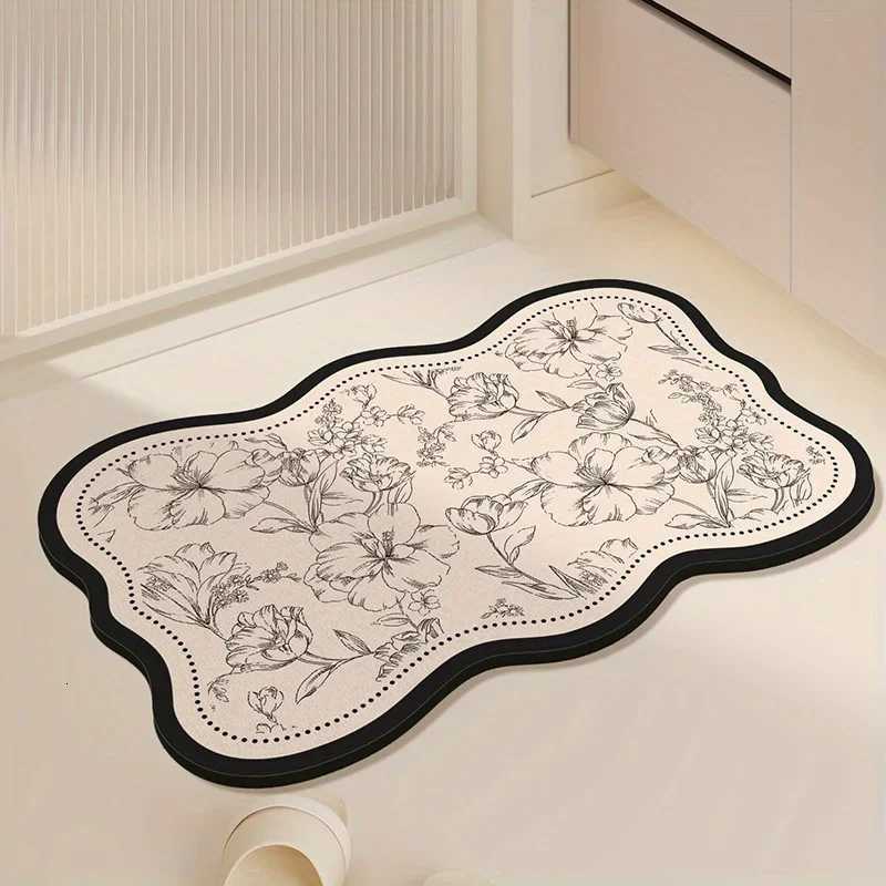 Bath Mat Non Slip Quick Dry Natural Diatite Floor Pad for Bathro Toilet Kitchen Entrance Easy Clean He Use H251129