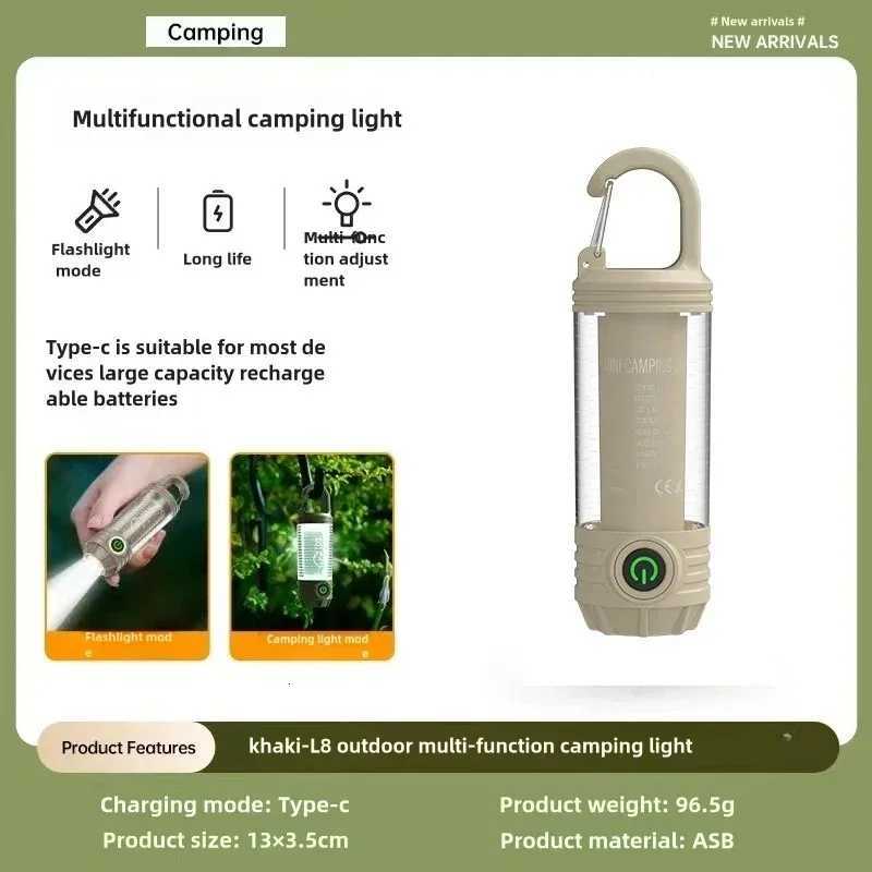 ulti Functional Outdoor LED Outdoor Camping Lights Rechargeable Flashlights Portable Night Lights Waterproof Travel Tent Light M251201