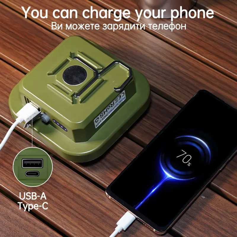 MOSLIGHTING Camping Lantern with 4 Lighting Modes Solar Charging Portable Flashlight IP65 Waterproof for Repair Working Lighting M251201