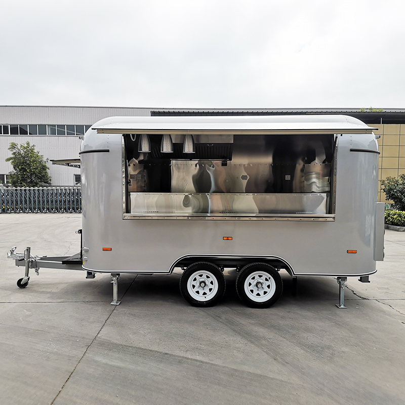 Eye-Catching Mobile Cafe & Ice Cream Van | Airstream-Inspired Outdoor Food Trailer
