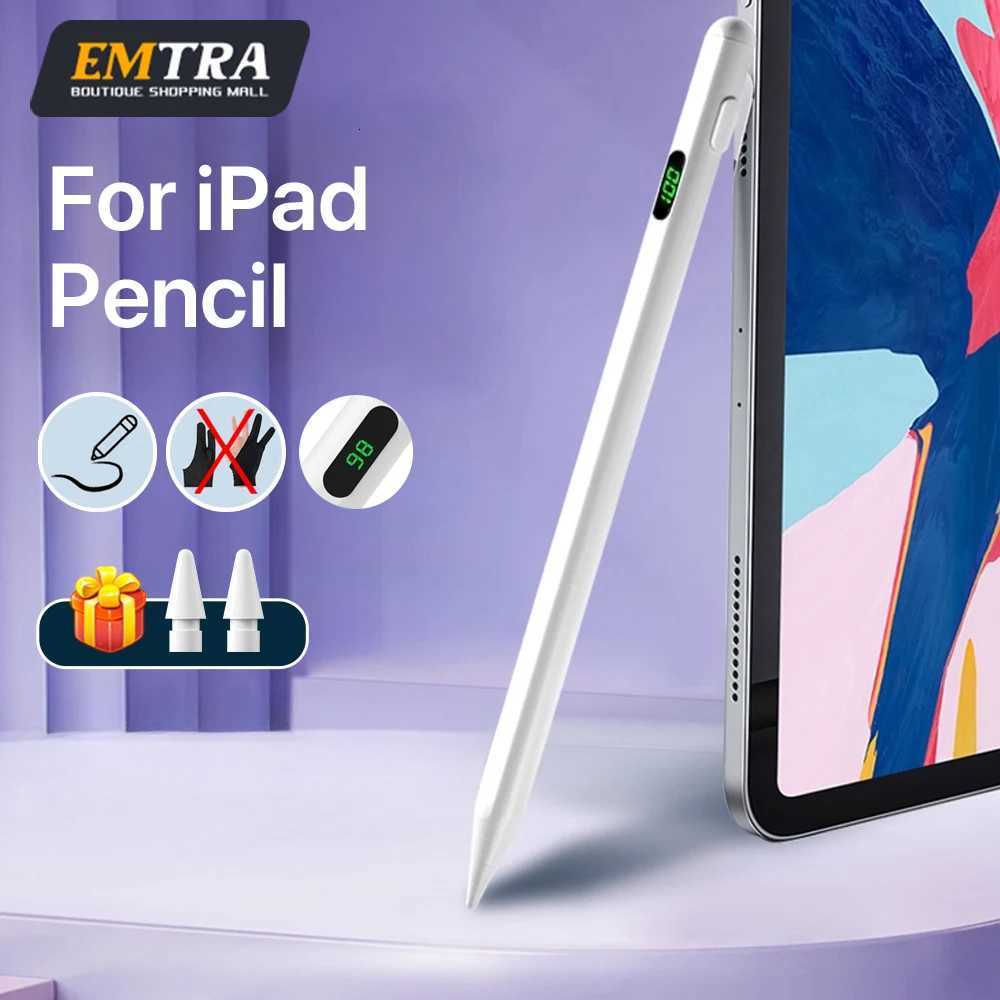 EMTRA Stylus Pen for iPad Palm LED Power Indicators Power Display For iPad Pencil Accessorie 2018-2025 Pro Air Mini Stylus C251201