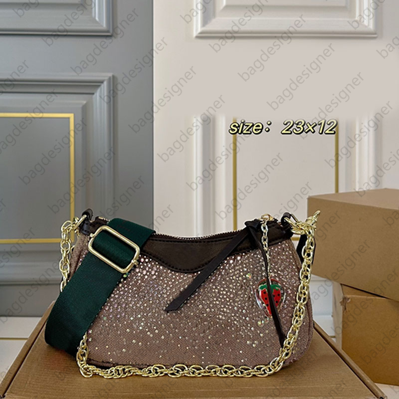 Rhinestone Designer Bag Purse Sac De Luxe Cross Body Bags Designer Women Handbag Chain Clutch Wallet Women Luxury Bags Vanity Bag Makeup Bag Designer Shoulder Bags
