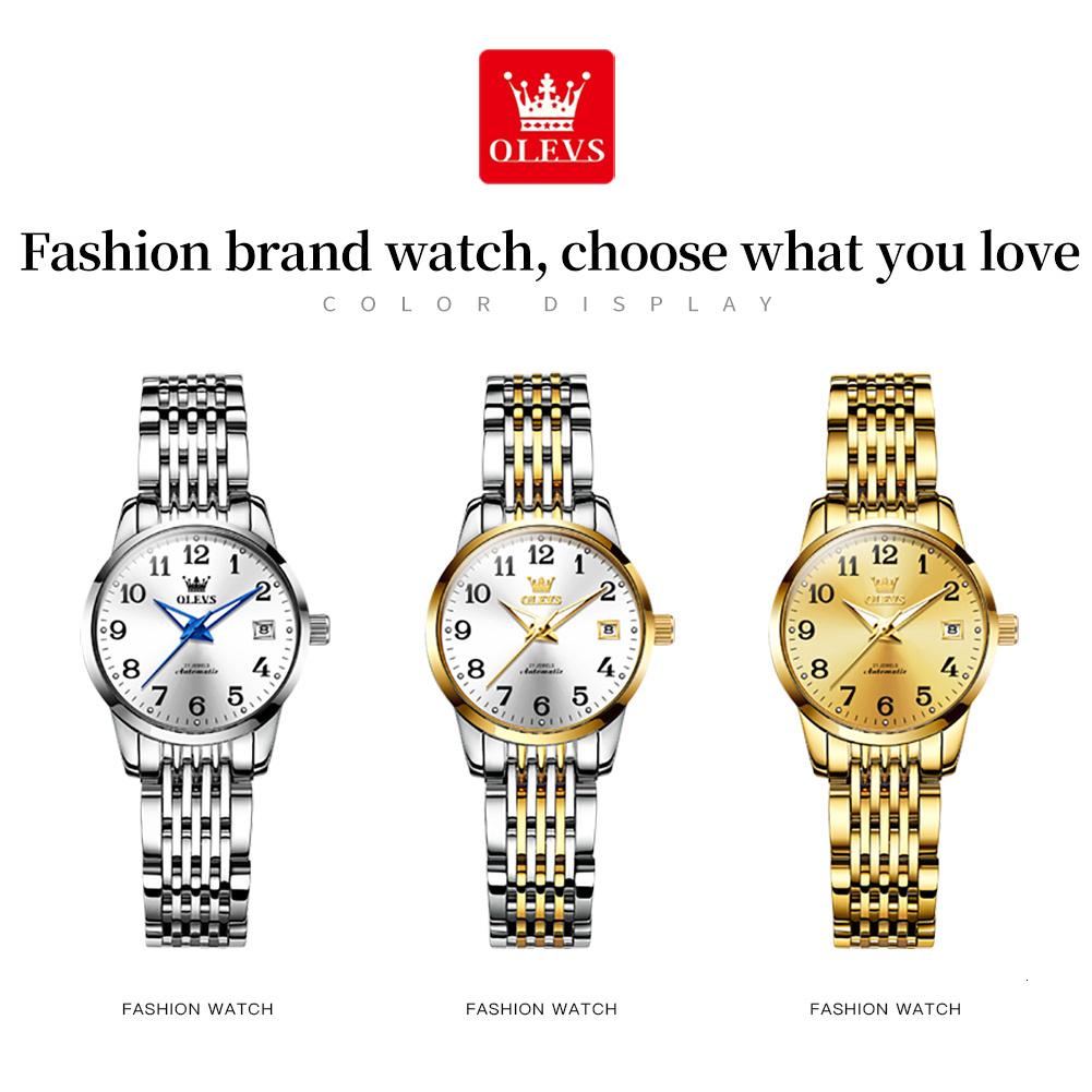 OLEVS Designer Luxury Outdoor Business Watches For Elderly Couples Waterproof Luminous Single Calendar Women's Watches Free Shipping Wholesale