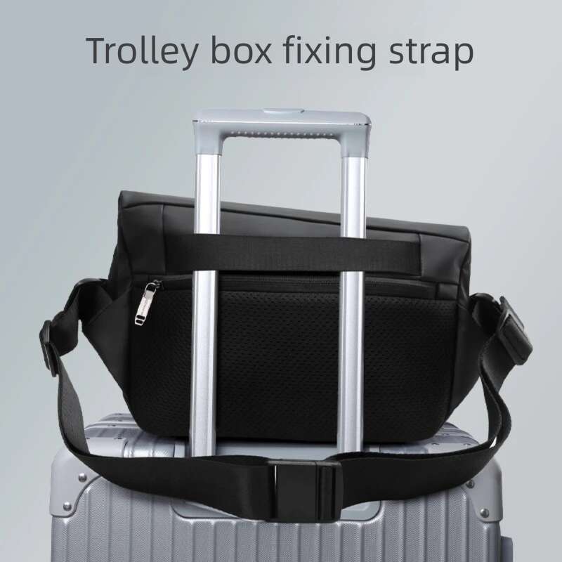 Famous Brand Luxury Bag Designer Septwolves Urban Fashion Magnetic Buckle Shoulder Men Black Waterproof Irregular Shape Sport Travel Crossbody Messeng