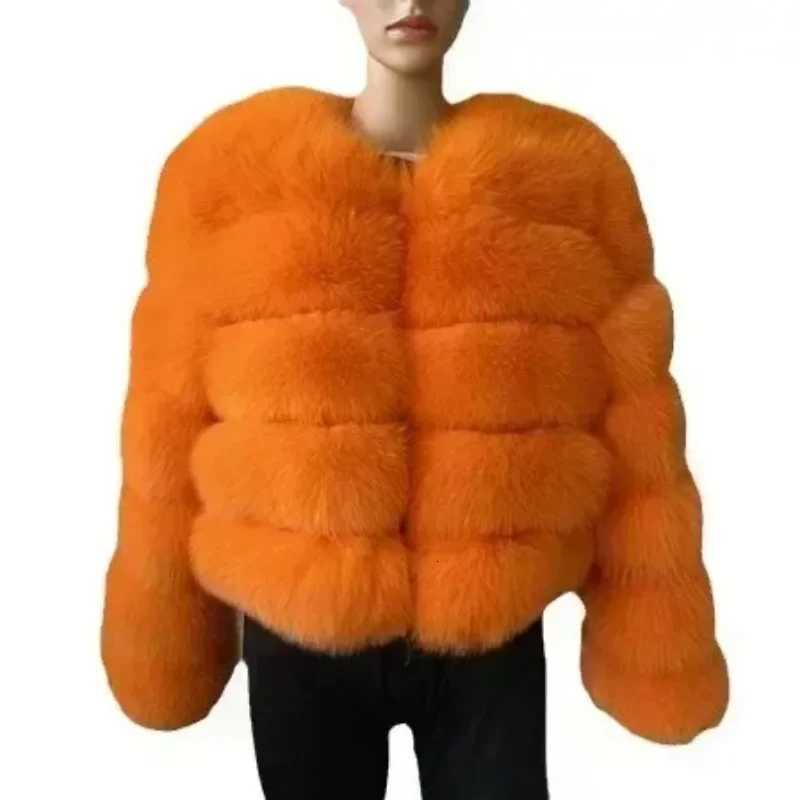 NEW Long Sleeve Faux Fur Coat 2026 Winter Women Fashion Thick Warm Fuzzy Coat Outerwear Female Gray/Black Fake Fur JacketT251201