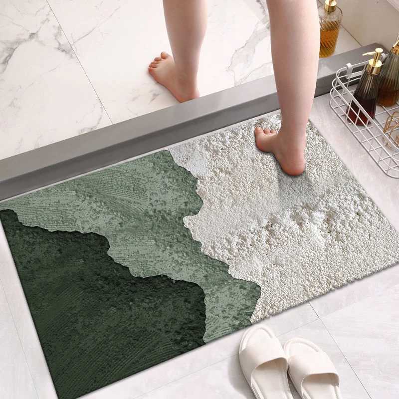 Diat d bathro floor mat water-absorbing and dirt-resistant foot mat at the door of the toilet toilet non-slip mat H251129