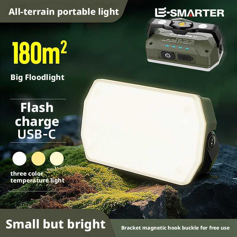 Portable Outdoor Camping Lantern Super Long Battery Life Rechargeable Emergency Light Strong Magnet Work Light for Repair M251201