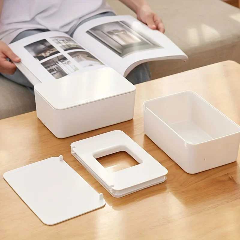 1/2pc Wet Tissue Box Wet Wipes Storage Box Sed with Lid Living Ro Desktop Wet Wipes Container Plastic Sed Tissue Box H251201