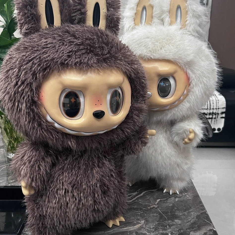 Zimomo Large 58cm Labubu Angel In Clouds Plushine Anime Dolls Enamel Characters Mystery Boxes