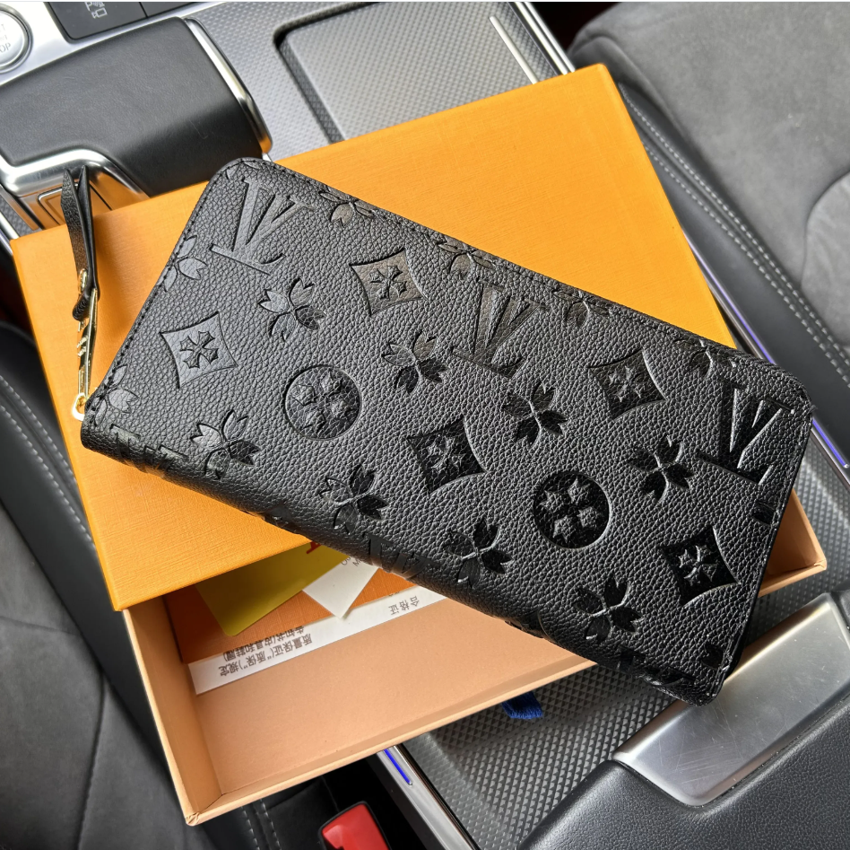 free shpping Wholesale red bottoms lady long wallet multicolor designer coin purse Card holder original box women classic zipper pocket 60017