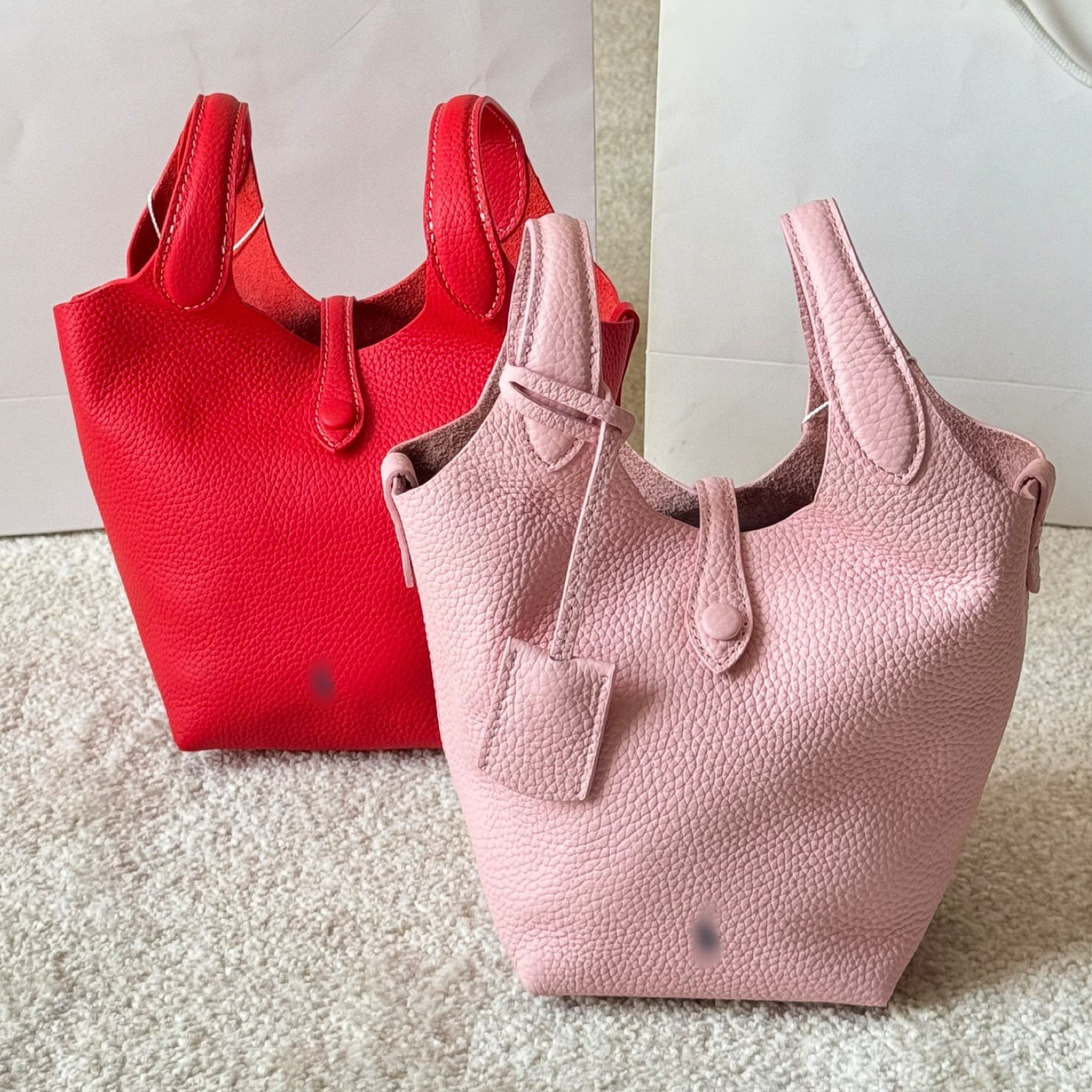 Womens Designer polo bag Luxury handbag tote Bags Yellow red Large Small Genuine Leather Shoulder Evening bag Sac purse Pochette Man Suede polo id bag crossbody bag
