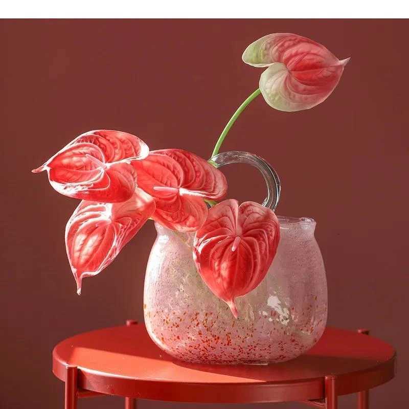 Vase Hand Basket Bag Clear Bottle Terrarium Flower Hydroponics He Decoration Accessories Vases Pots Y251201