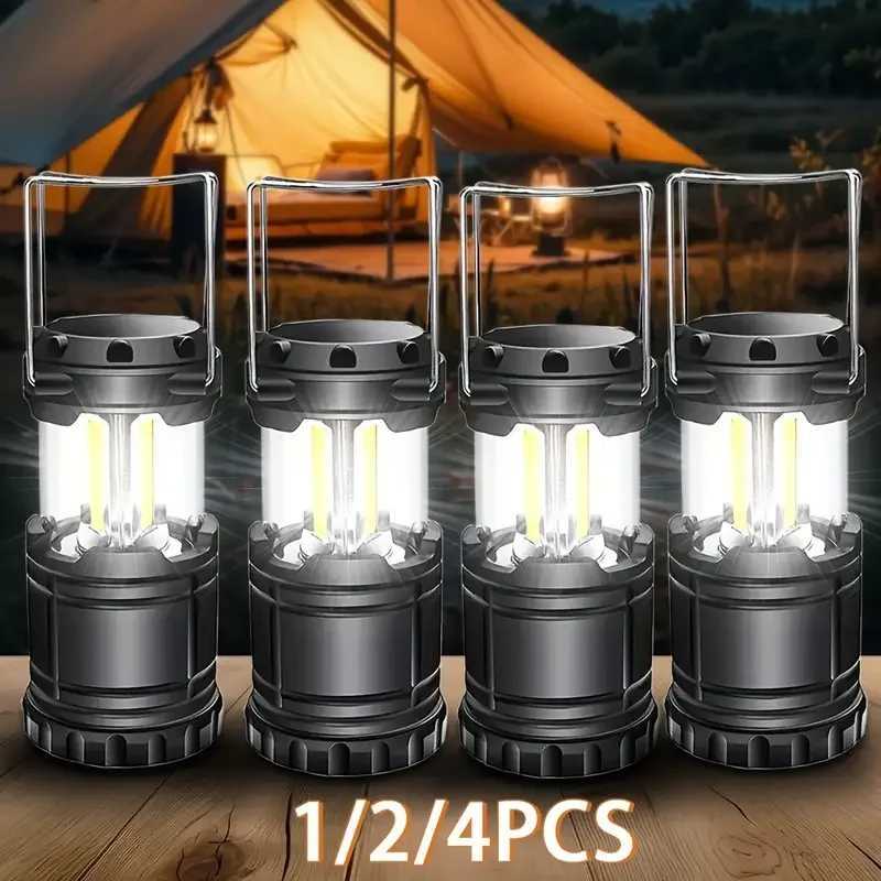 Tent Lamp LED Portable Lantern Telescopic Torch Camping Lamp Outdoor Waterproof Emergency Light Battery Powered M251201
