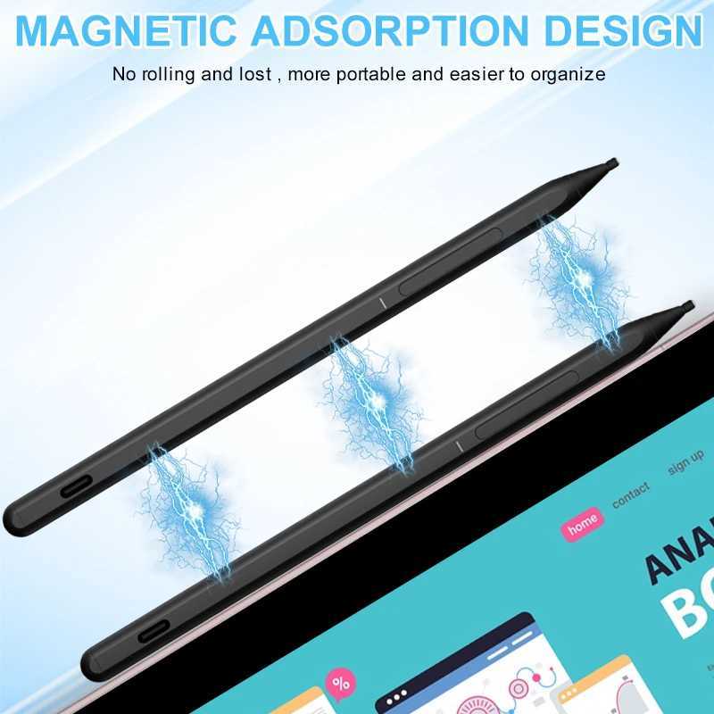 Stylus Pen for Surface 4096 Pressure Sensitivity USB-C Charging for Surface Pro 8 7 6 5 4 3 X/Laptop/Go 4 3 2 1Stu C251201