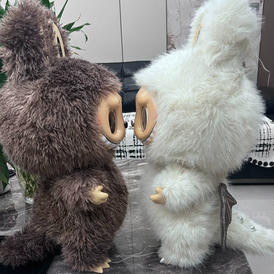 Zimomo Large 58cm Labubu Angel In Clouds Plushine Anime Dolls Enamel Characters Mystery Boxes