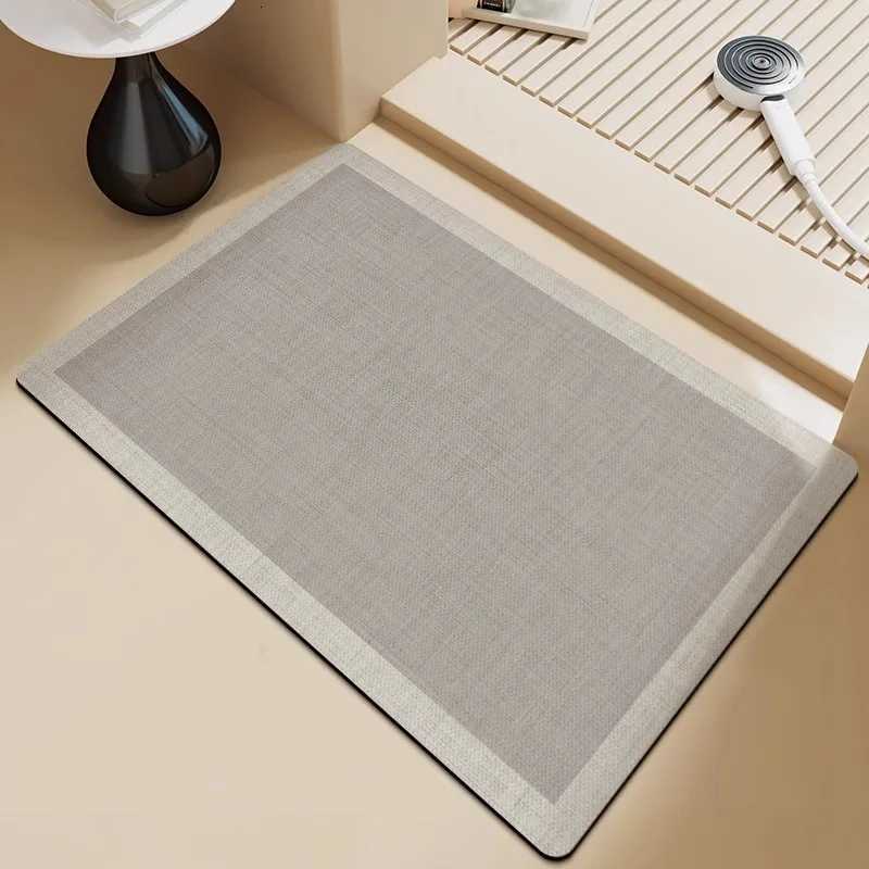 VIKAMA Bathro Diatite Floor Mats Restro Absorbent Foot Mats Non-Slip Bathro Kitchen Carpet He Decoration H251129