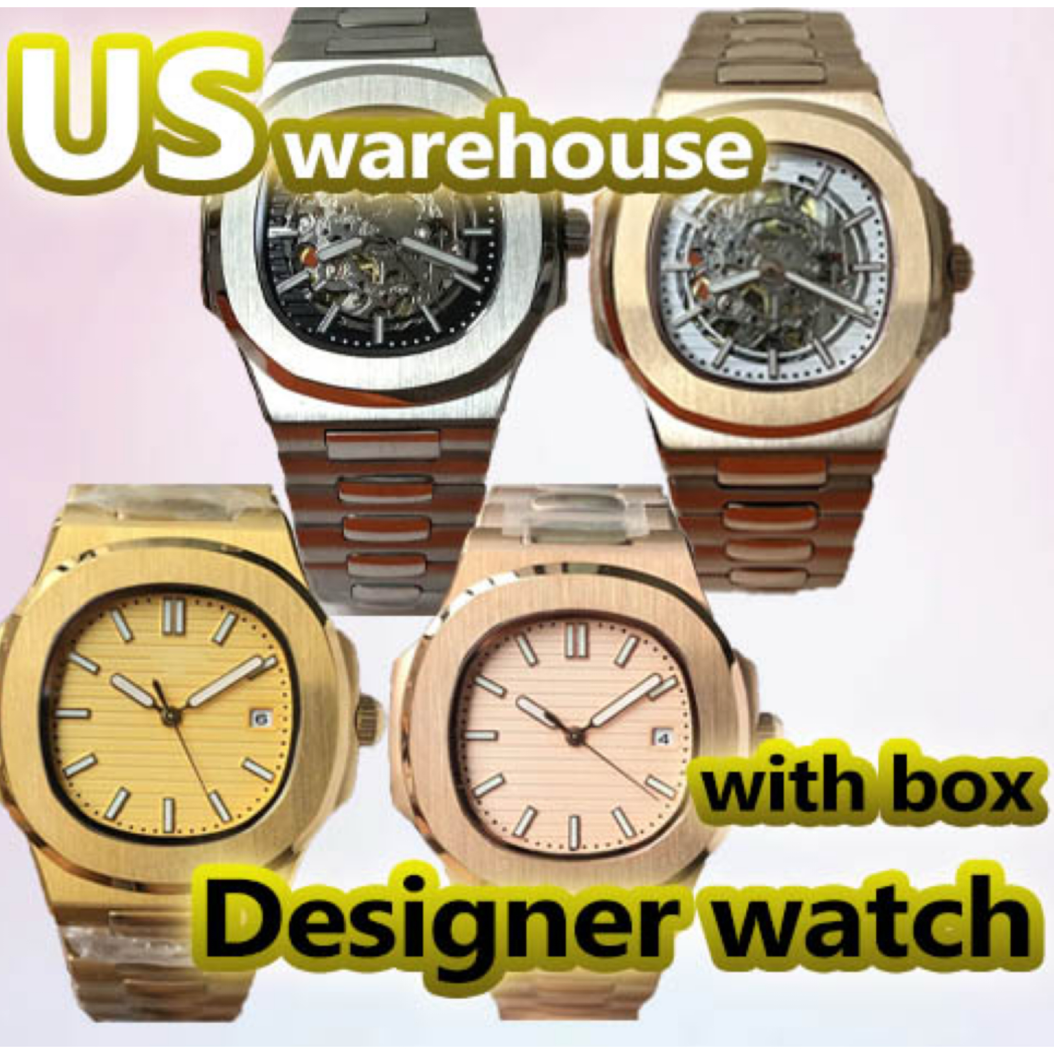 watch designer luxury watch mechanical watches men stainless steel bracelet montre watches with box