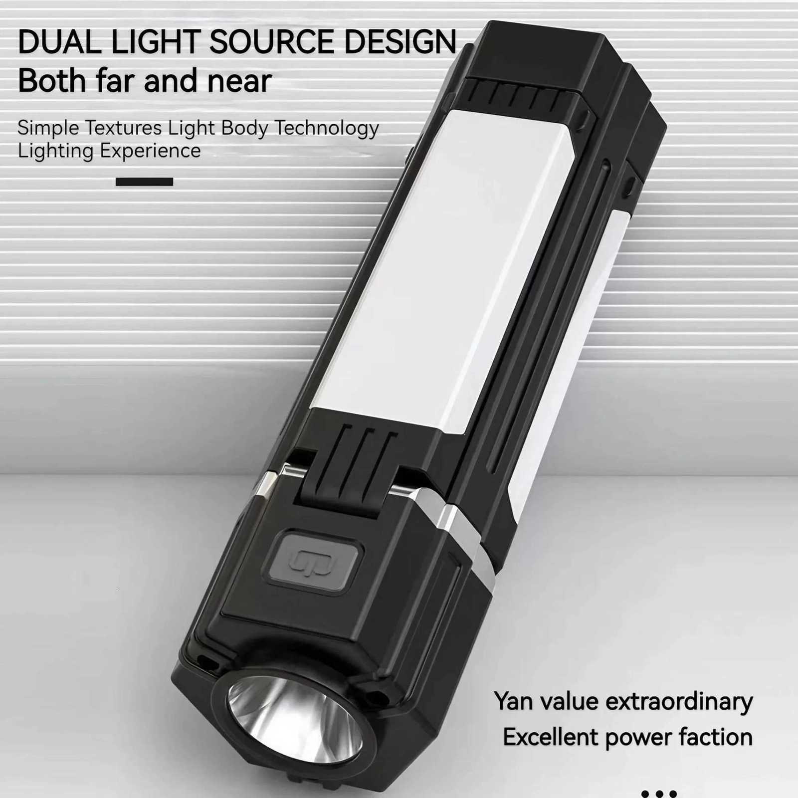 Folding Camping Lamp Rechargeable Tent Hanging Light Travel Lantern Multifunction Table Lamp Reading Lamp Outdoor Emergency Lamp M251201