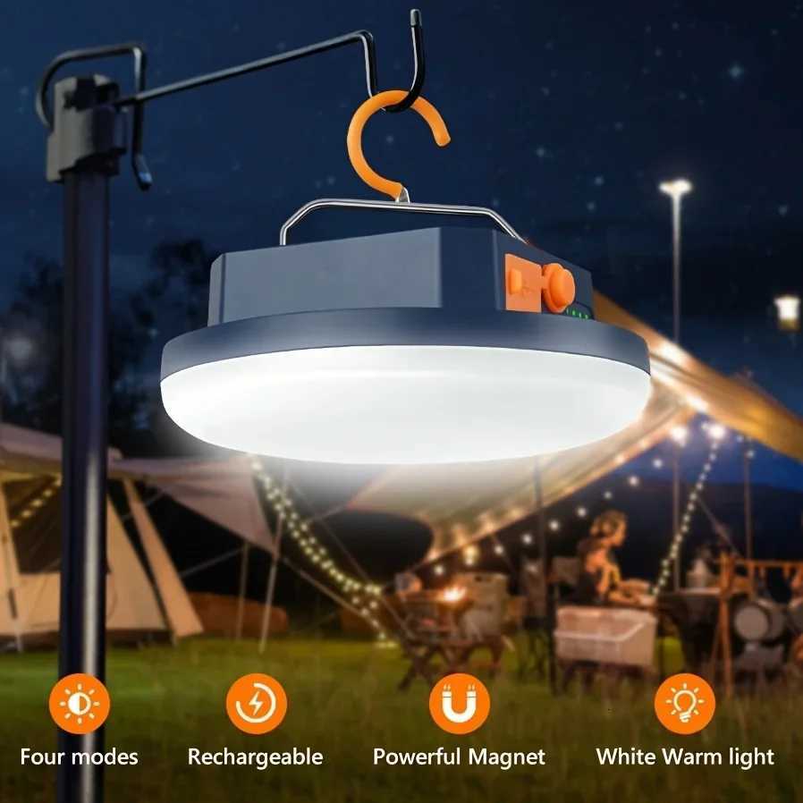 10000mAh LED Tent Light Rechargeable Lantern Portable Emergency Night Market Light Outdoor Camping Bulb Lamp Flashlight Home M251201