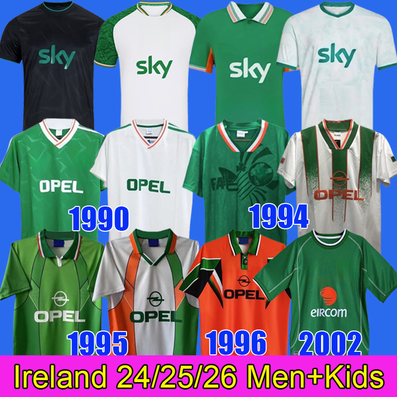 Ireland Soccer Jersey 2024 2026 National Team football shirts Thailand quality 24 26 home tops soccer kit men and kids sets 1990 1992 1994 1995 1996 2002
