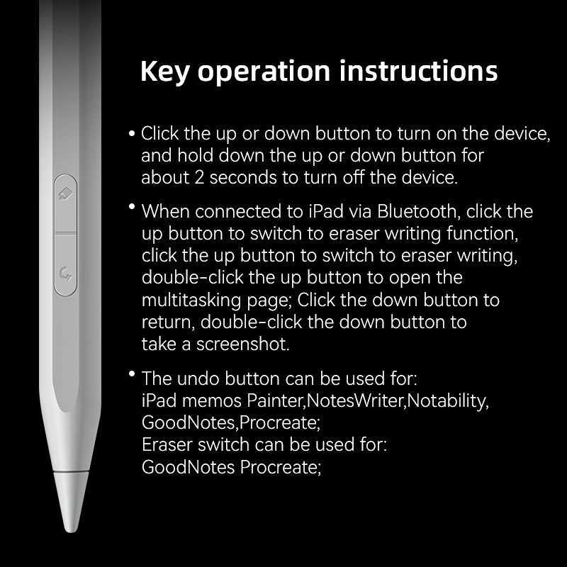 For iPad Stylus Pencil 2025 New for IPad 11th A16 Pro Air 13 11 M3 M2 M4 129 9 8 7 6 5 4 10 Th Mini 7 6 with Palm Rejection C251201