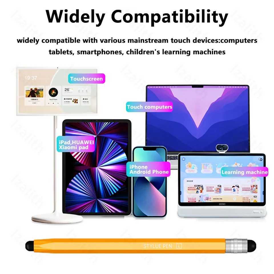 Touch Pen For Tablet Universal Pencil Capacitive Stylus Double Dual Silicone For iPad Android Smart Phone C251201