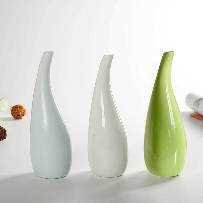 Ceramics Flower Vase Single Flower Branch Vase Creative Desk Table Decoration Ceramic Flower Bottle He Decor Decoracin Hogar Y251201