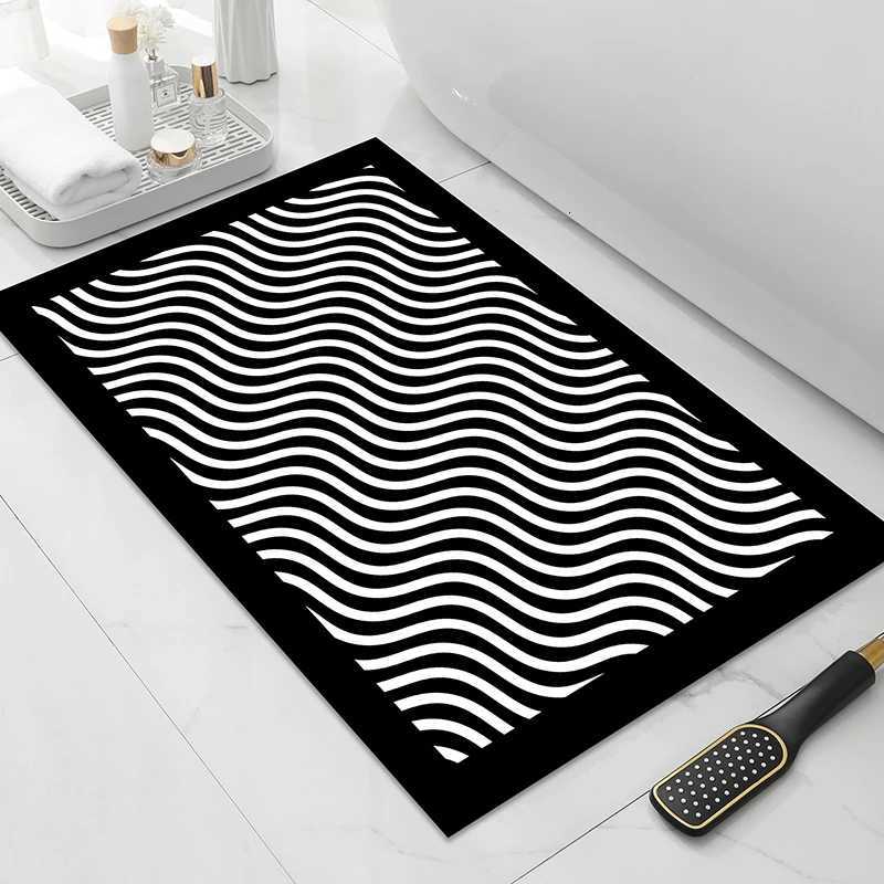 1 piece of hine washable ical style rectangar diatoeous earth material for he decoration absorbent bathro mat H251129