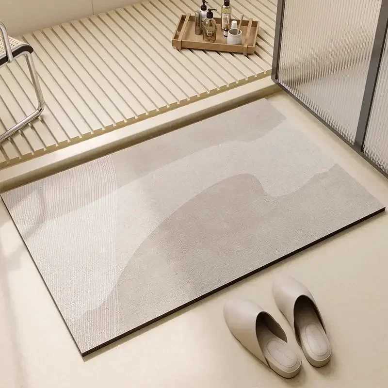 Bathro CarpetAbsorbent Diat d Floor Mat Non-Slip Bath Rug Toilet Doormat Quick Drying Area Rugswashro Foot Mats H251129