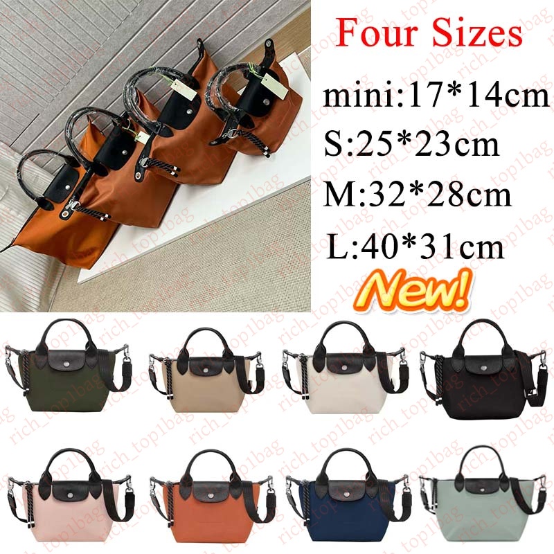 Designer Bag nylon tote bag luxury handbag travel laptop shoulder bag purse lady foldable underarm bag large capacity with strap 4 sizes