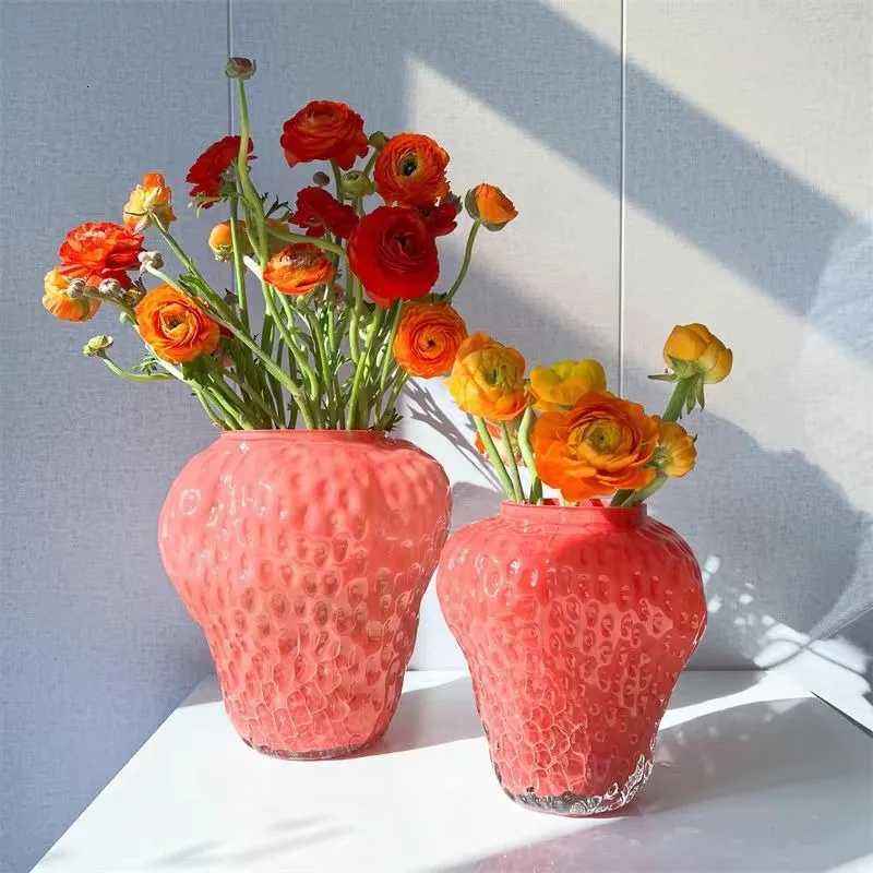 Strawberry Vase Ornament Premium Sense Hydroponic Flower Container Ro Dining Table Off Strawberry Vase He Ornament Y251201