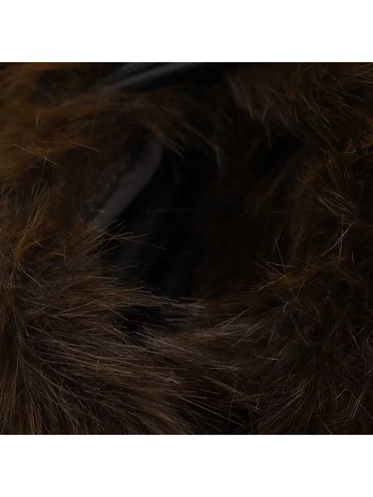 TFMLN Women Winter Luxury Faux Fur Coats With Belt Vintage Lapel Long Sleeves Loose Jacket Fashion Thicken Warm Lady OutwearsT251201