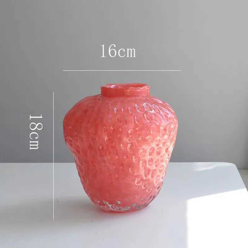 Strawberry Vase Ornament Premium Sense Hydroponic Flower Container Ro Dining Table Off Strawberry Vase He Ornament Y251201