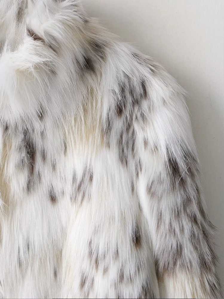 European style new womens fashion versatile temperament simple artificial fur effect zipper long sleeve jacketT251201