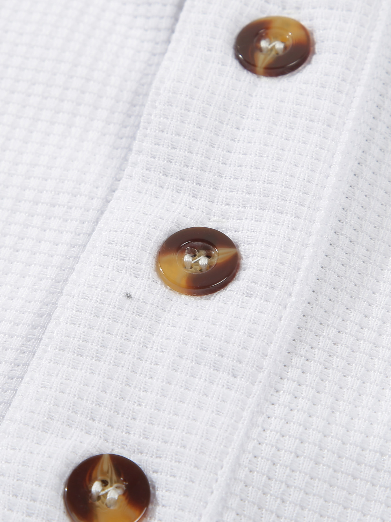 New Mens Waffle Knit Polo Shirt Long Sleeve Spring Autumn Double Layer Stand Collar Casual Men Shirt European size: S-2XL