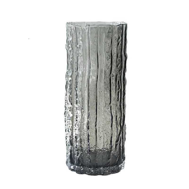 Vase Irregar Texture Clear Bottle Flower Arrangement Hydroponic Accessories Terrarium Living Ro Decoration Y251201