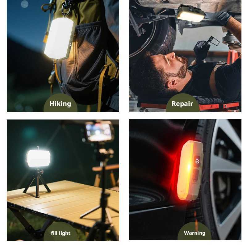 Portable Outdoor Camping Lantern Super Long Battery Life Rechargeable Emergency Light Strong Magnet Work Light for Repair M251201