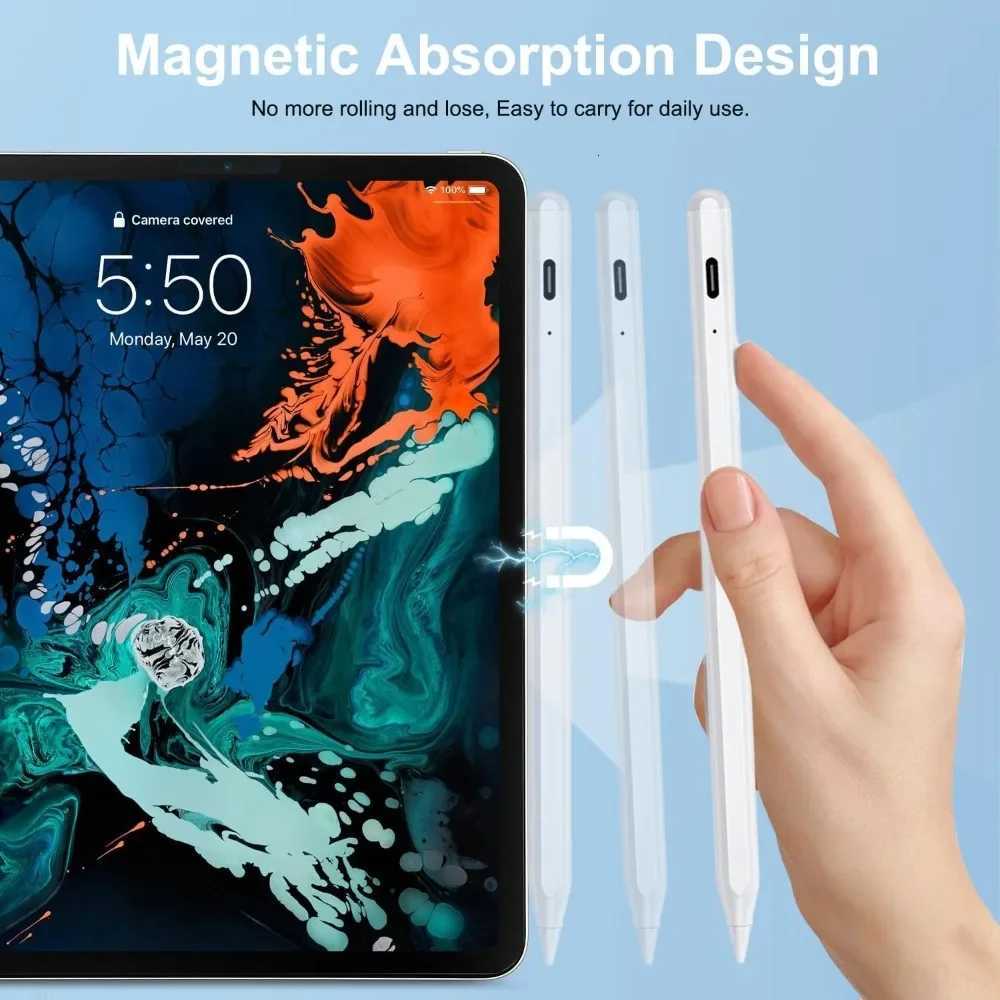 Stylus Pen For iPad Pencil With Palm Rejection Tilt Sensitivity Touch Pens For iPad Pro 13 11 M4 M3 M2 A16 11th Air 6 5 10th 9th C2512017