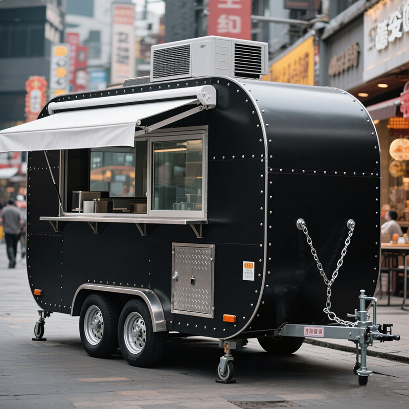 Zero-Emission Mobile Dining Car: Multi-Food Stall for Barbecue, Fried Skewers & Bubble Tea