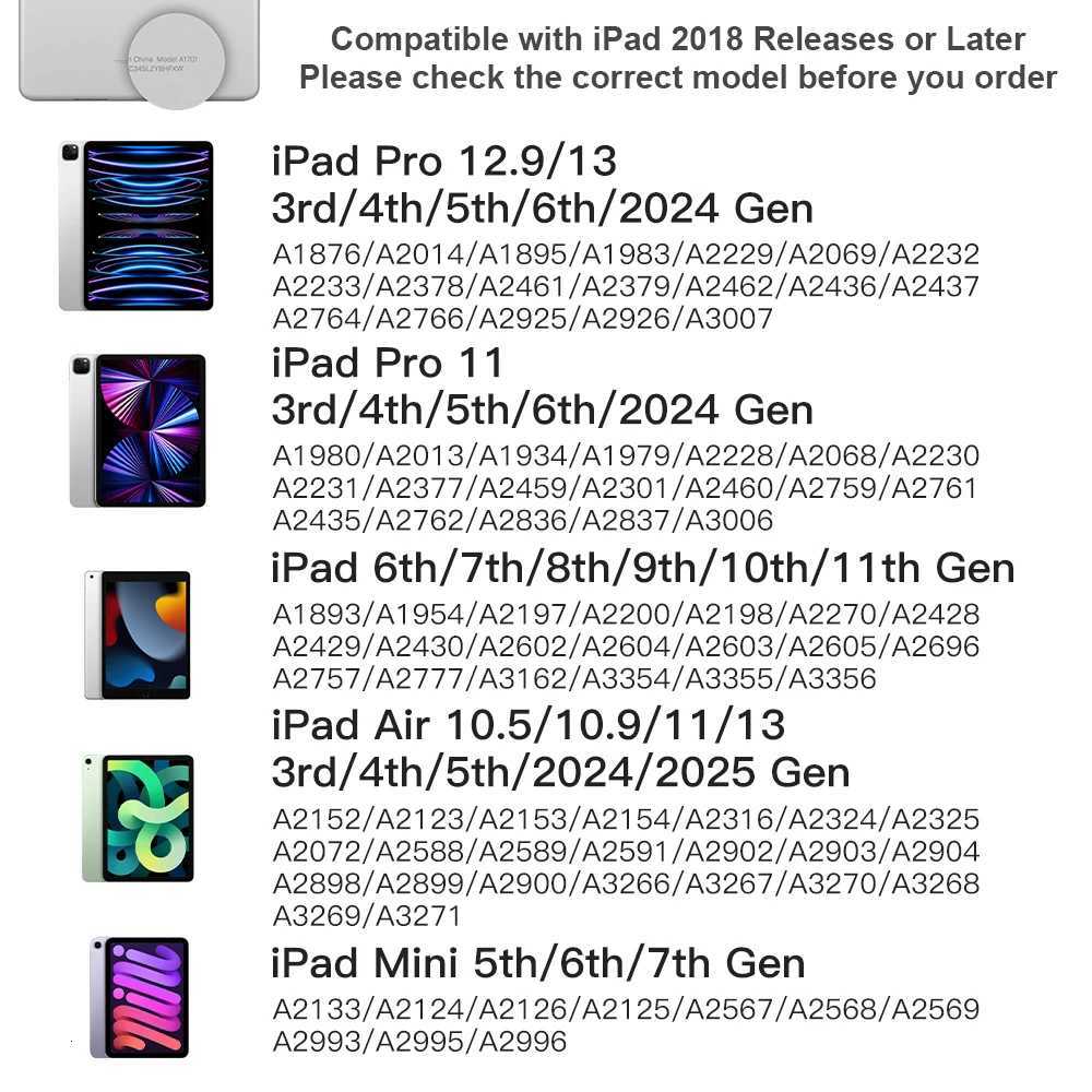 2025 Wireless Charging Stylus Pen For Pencil For iPad Air 105 109 4 5 Pro 11 129 13 Mini 5 6 7 iPad Pen Palm Rejection C251201