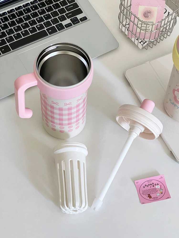 Thermos for Wen High-Looking Stainless Steel Liner Straw Large-Capacity Pot Belly Cup M and Fem Student Kettle H251201 W260226