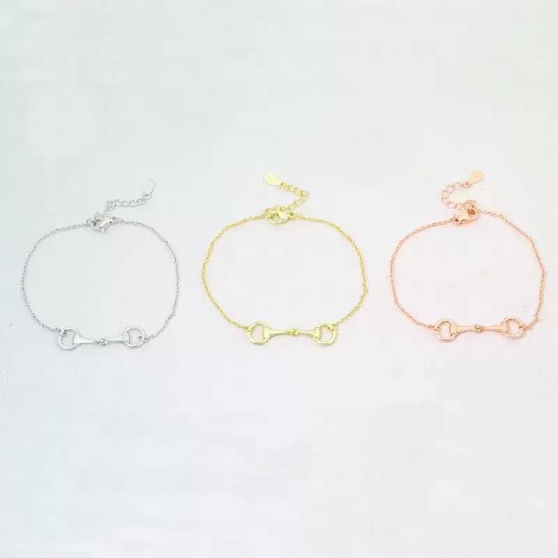High Quality Horsebit Snaffle Bit Charm Bracelet for Women Equestrian Horse Lover Jewelry Gift European American style