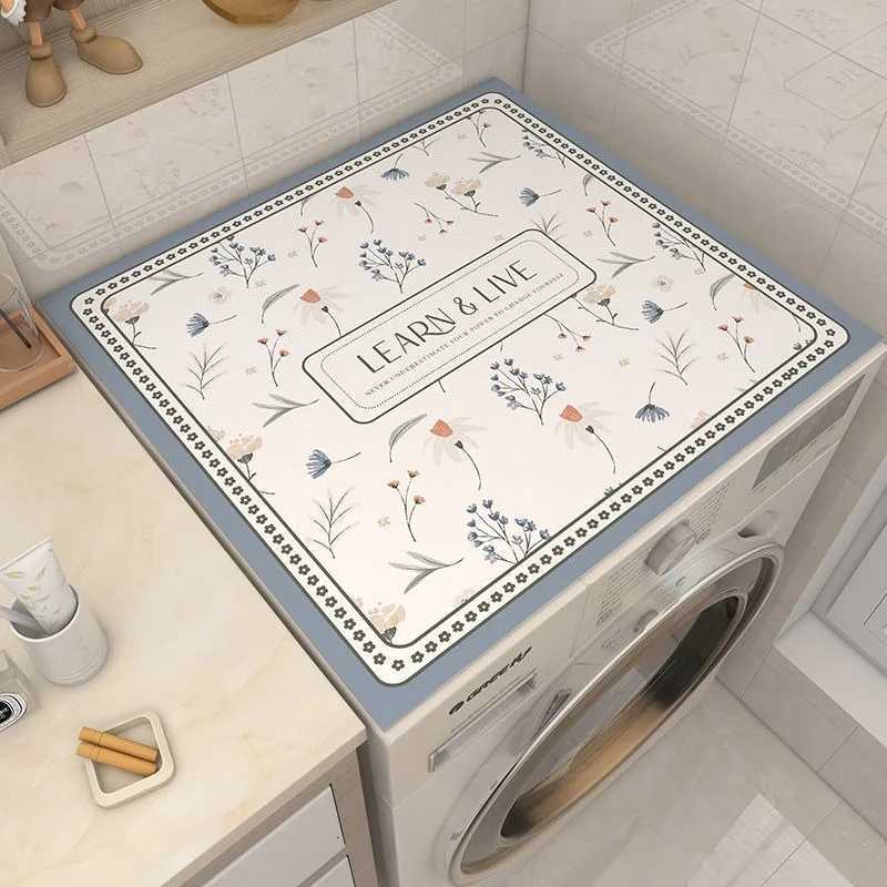 Drum washing machine dust pad diatomaceous earth water absorbing anti slip sunscreen pad refrigerator dust pad Y251201