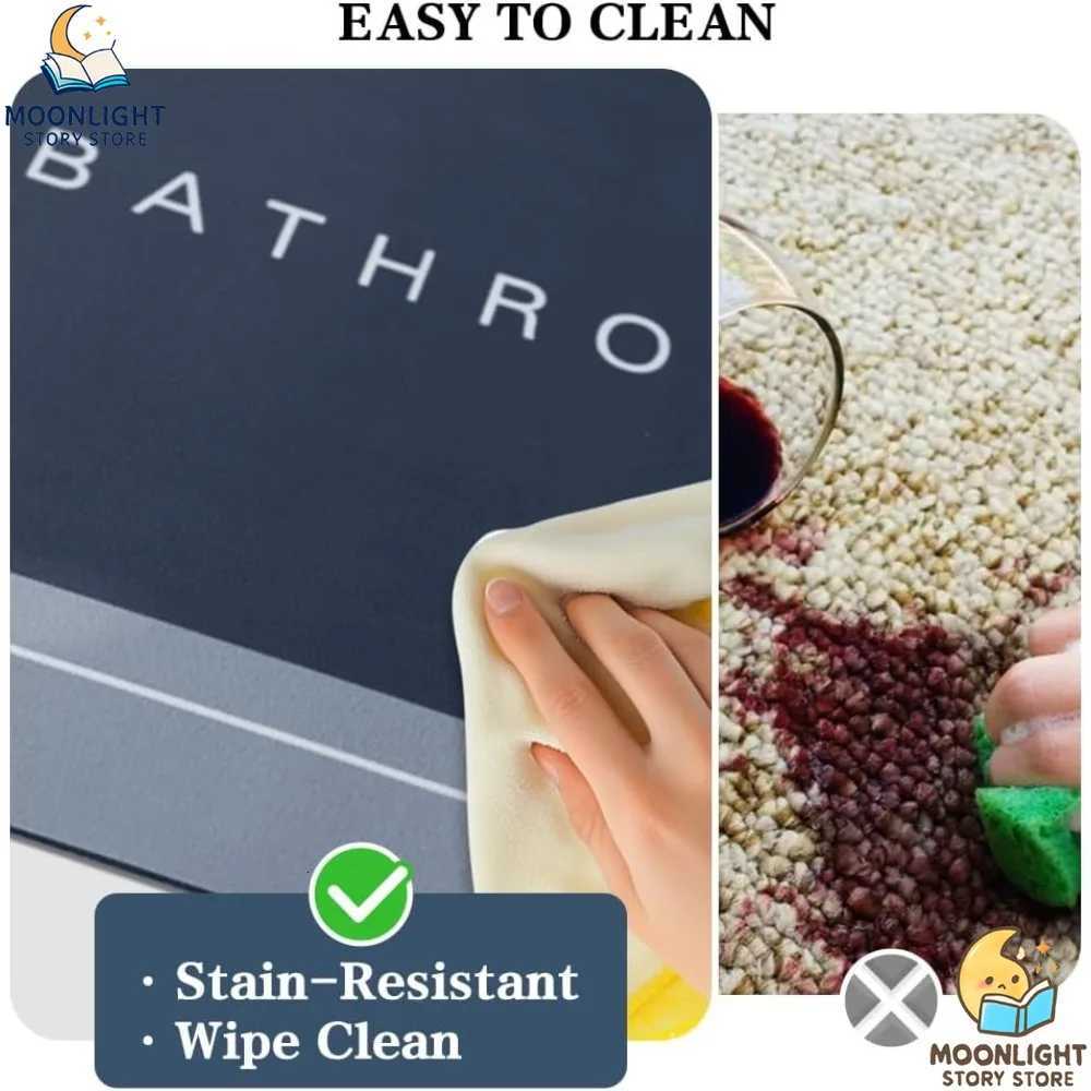 Bath Mats Moderni Magic Mat Bathro Rubber Anti Slip Quick Drying Absorbent Bathro Rug Shower Ro Rugs for Bathtub Sink H251129